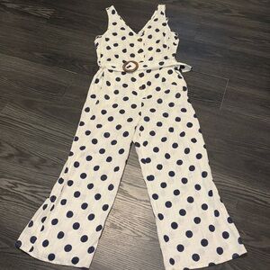 🍍monteau polka dot tank romper🍍sz Xl🍍inseam 25”🍍waist 15”🍍length 50”🍍O-1